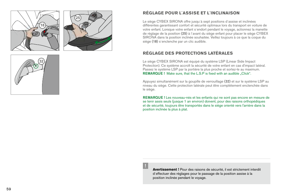 Cybex SIRONA User Manual | Page 61 / 120