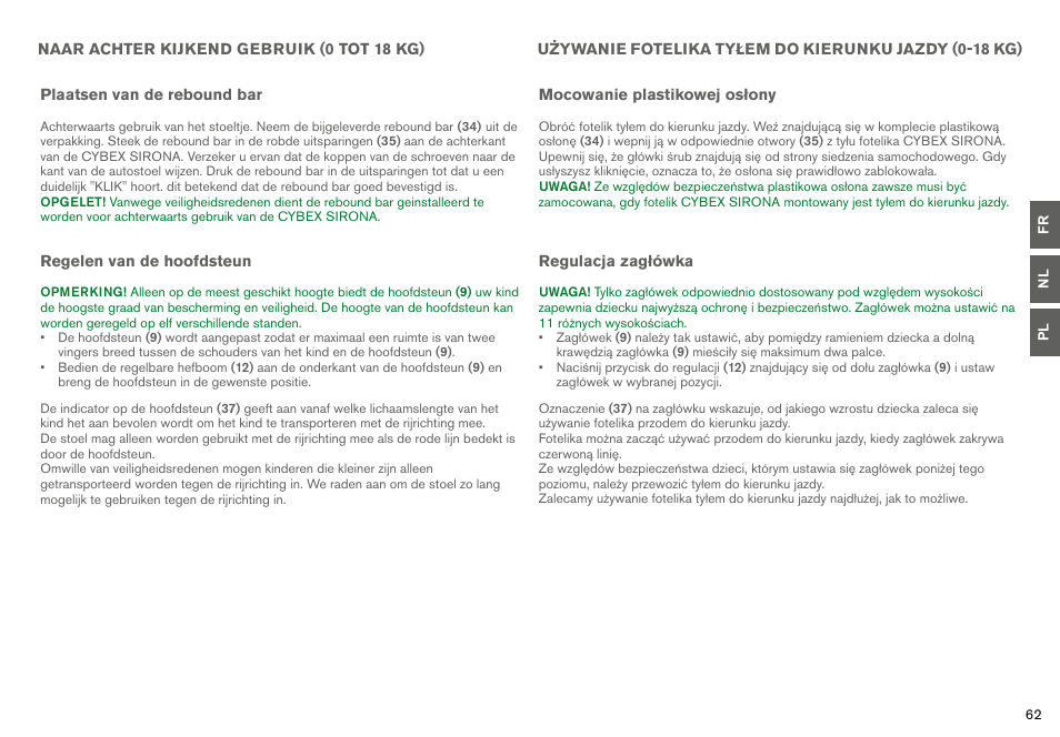 Cybex SIRONA User Manual | Page 64 / 120