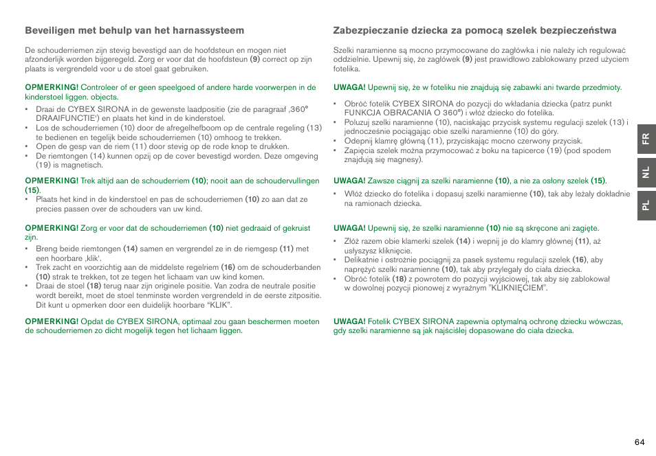 Cybex SIRONA User Manual | Page 66 / 120