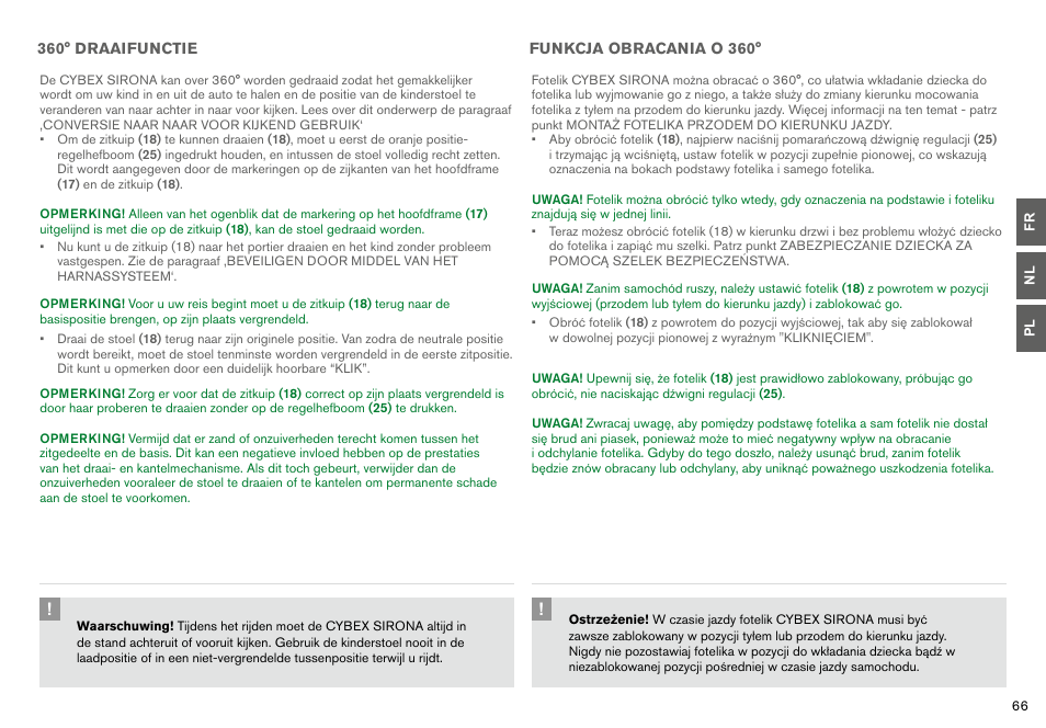 Cybex SIRONA User Manual | Page 68 / 120