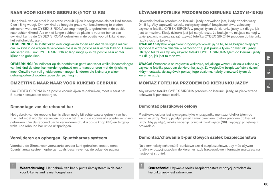 Cybex SIRONA User Manual | Page 70 / 120