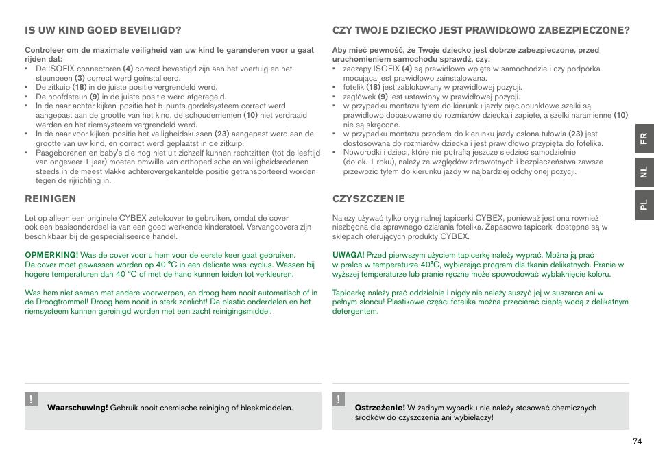 Cybex SIRONA User Manual | Page 76 / 120