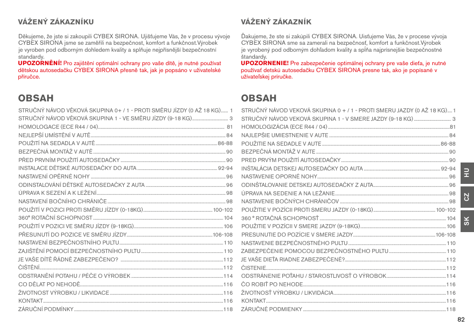 Cybex SIRONA User Manual | Page 84 / 120