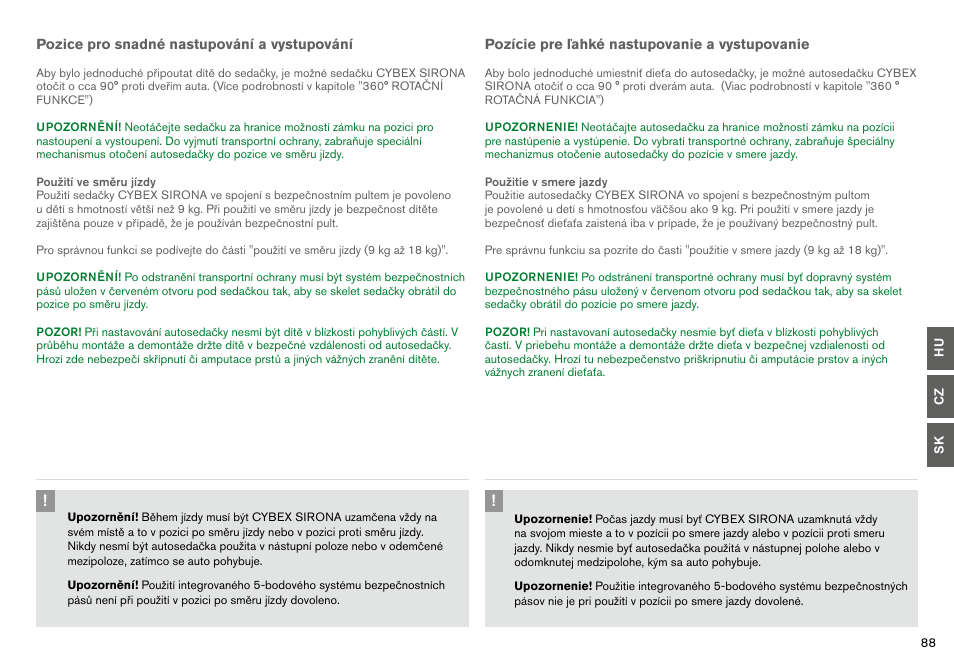 Cybex SIRONA User Manual | Page 90 / 120