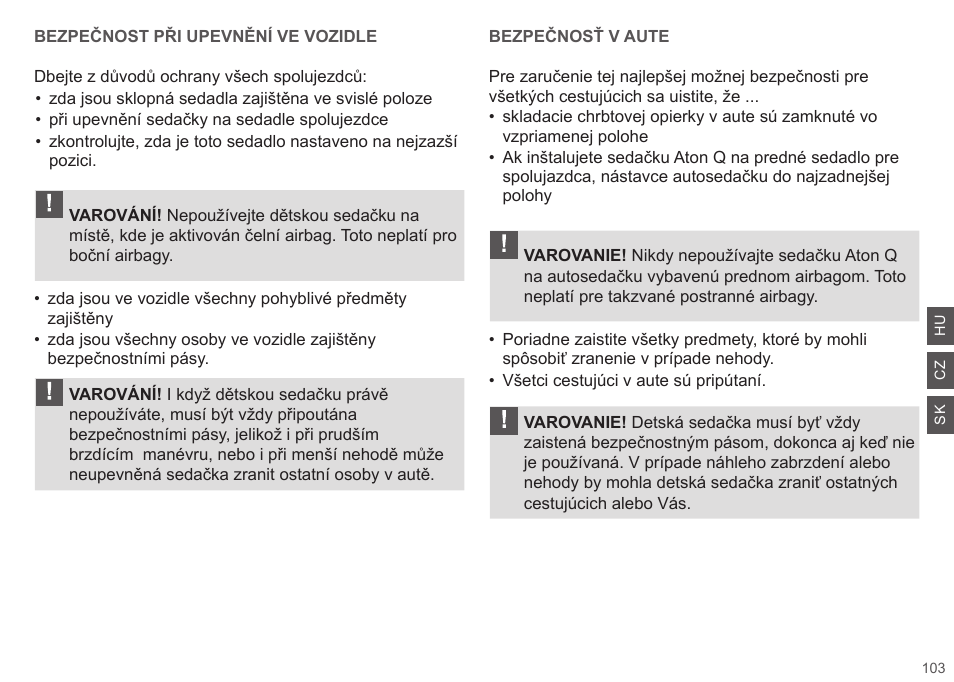 Cybex ATON Q User Manual | Page 103 / 132