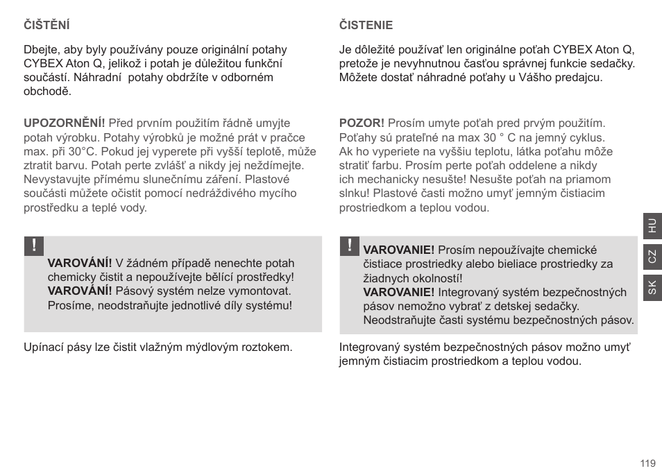 Cybex ATON Q User Manual | Page 119 / 132