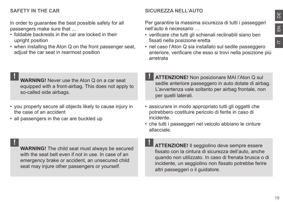 Cybex ATON Q User Manual | Page 19 / 132