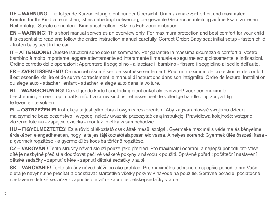 Cybex ATON Q User Manual | Page 2 / 132