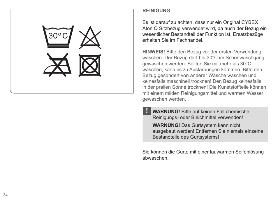 Cybex ATON Q User Manual | Page 34 / 132