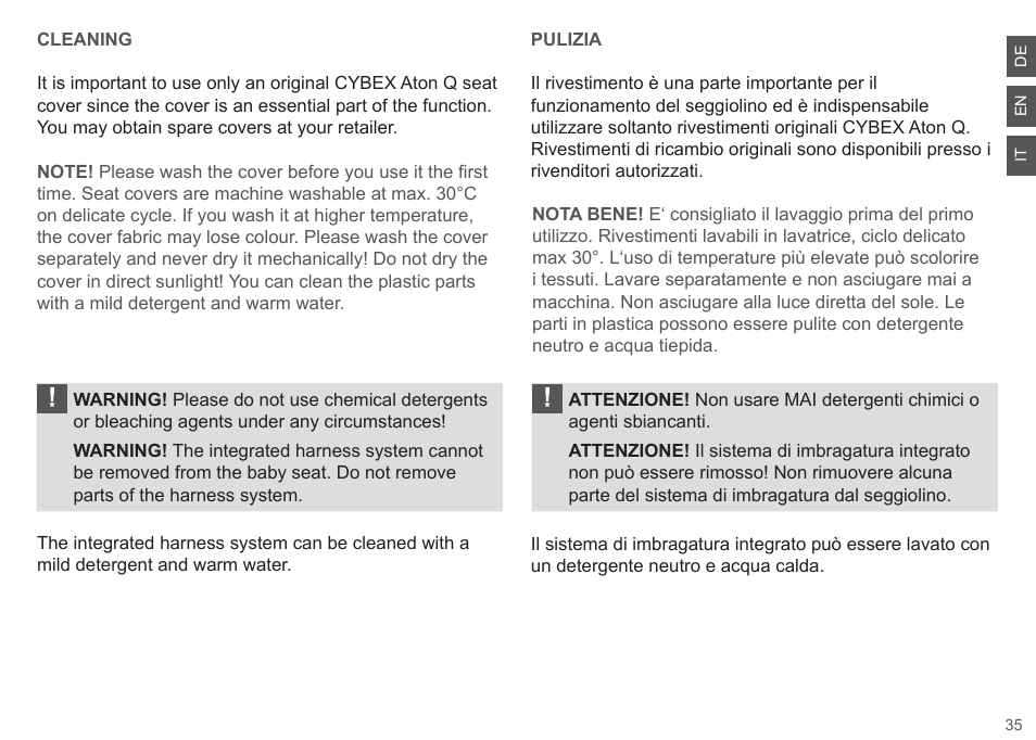 Cybex ATON Q User Manual | Page 35 / 132