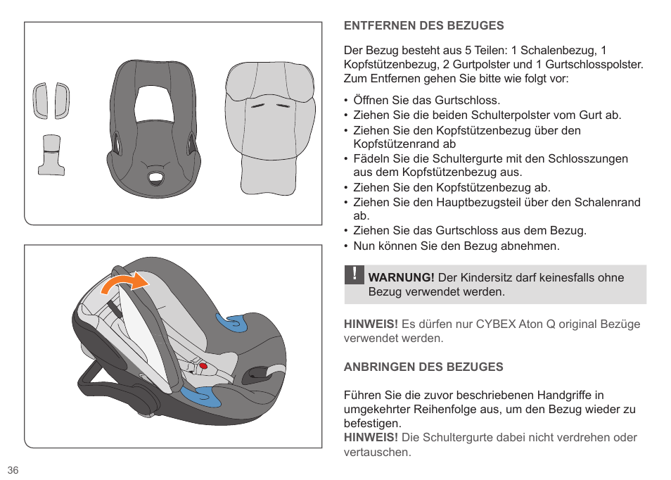 Cybex ATON Q User Manual | Page 36 / 132