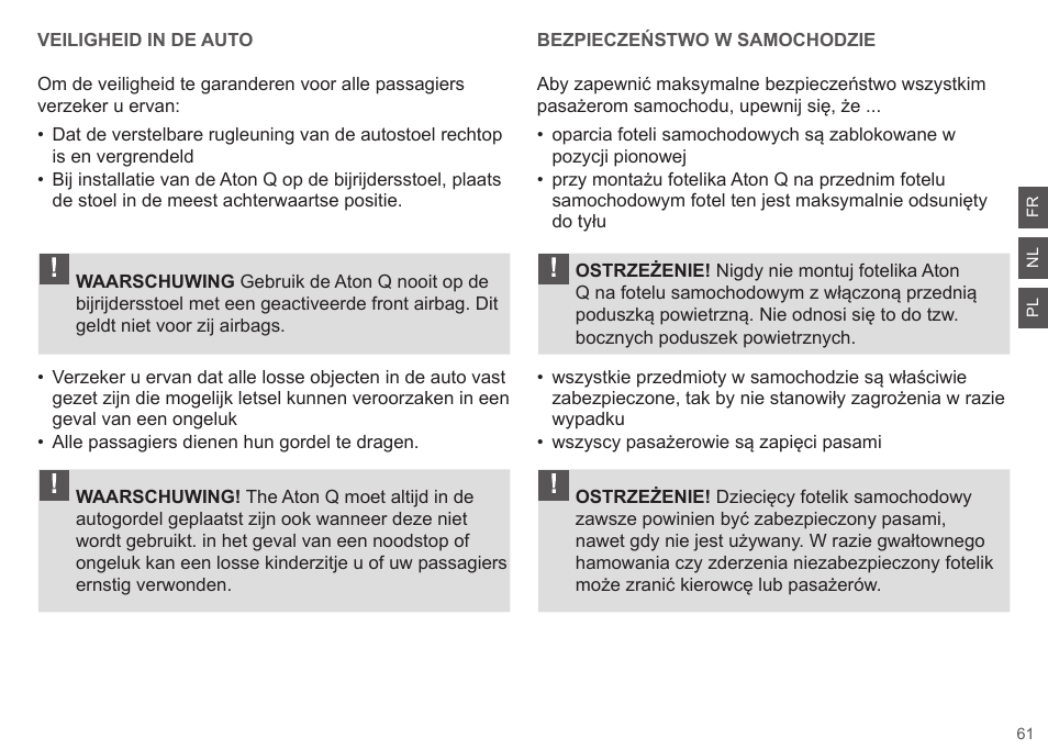 Cybex ATON Q User Manual | Page 61 / 132