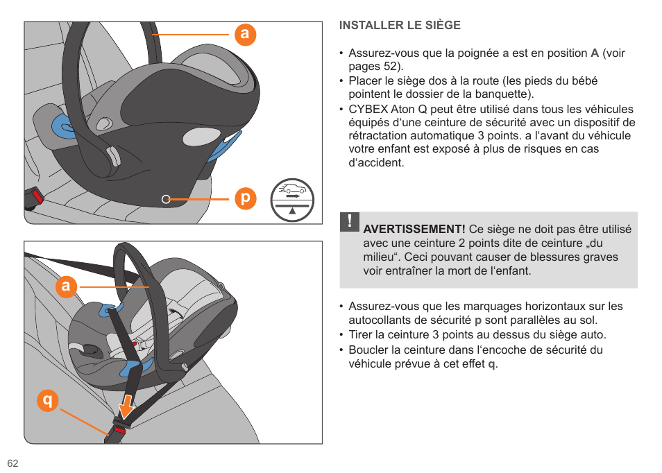 Pa a q | Cybex ATON Q User Manual | Page 62 / 132