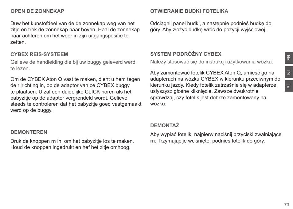 Cybex ATON Q User Manual | Page 73 / 132