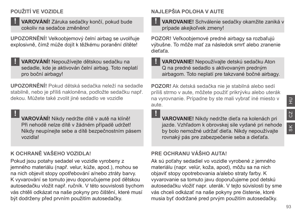 Cybex ATON Q User Manual | Page 93 / 132