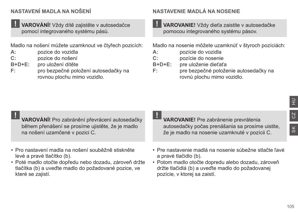 Cybex CLOUD Q User Manual | Page 105 / 190