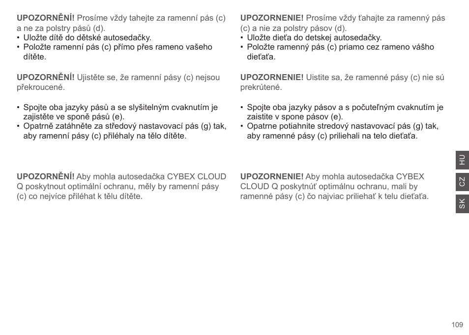 Cybex CLOUD Q User Manual | Page 109 / 190