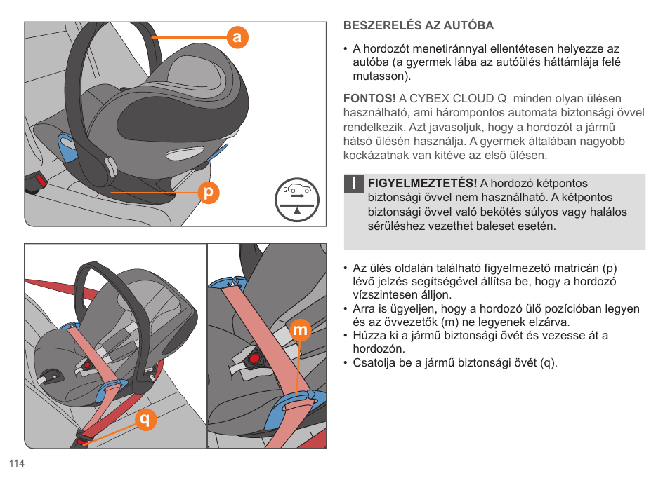 Pa q m | Cybex CLOUD Q User Manual | Page 114 / 190