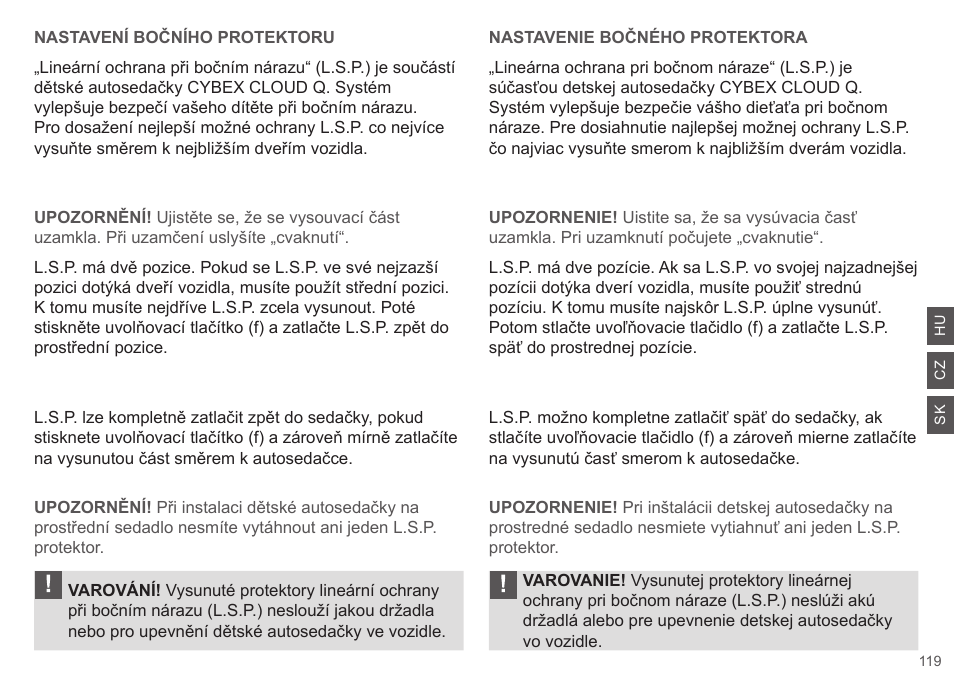 Cybex CLOUD Q User Manual | Page 119 / 190