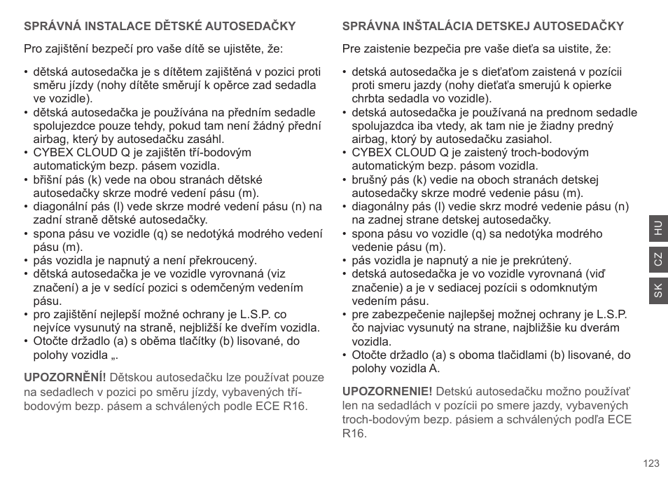 Cybex CLOUD Q User Manual | Page 123 / 190
