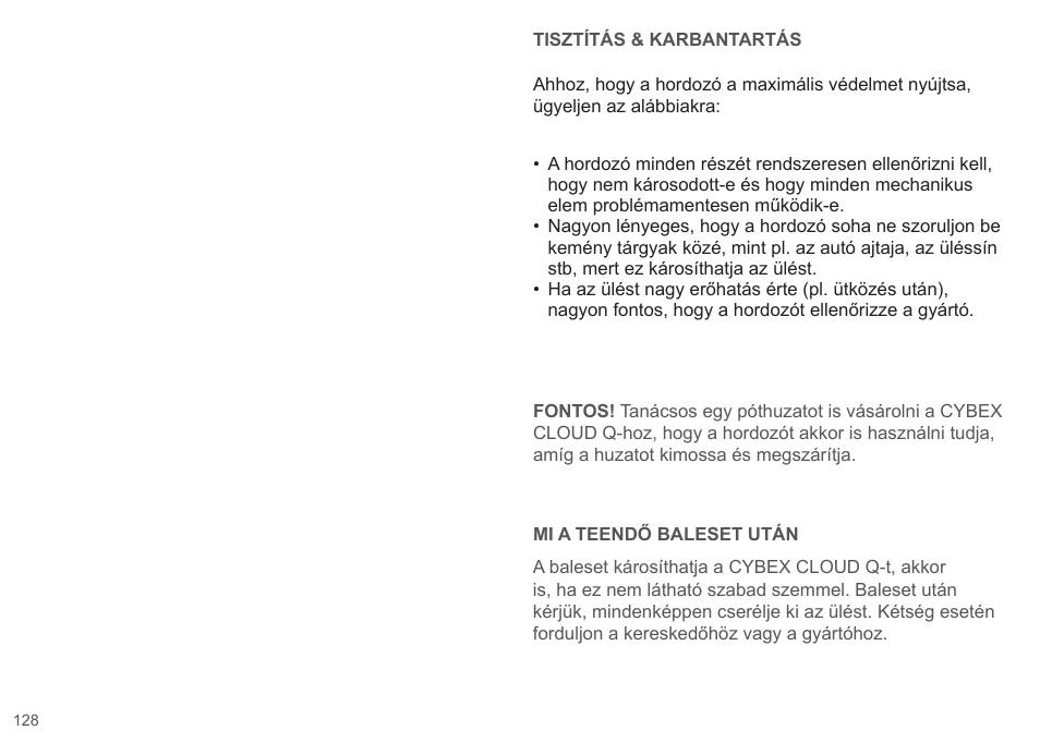 Cybex CLOUD Q User Manual | Page 128 / 190