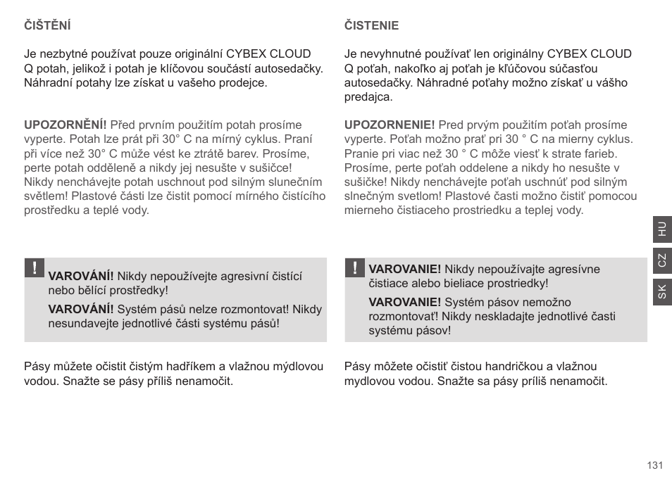 Cybex CLOUD Q User Manual | Page 131 / 190