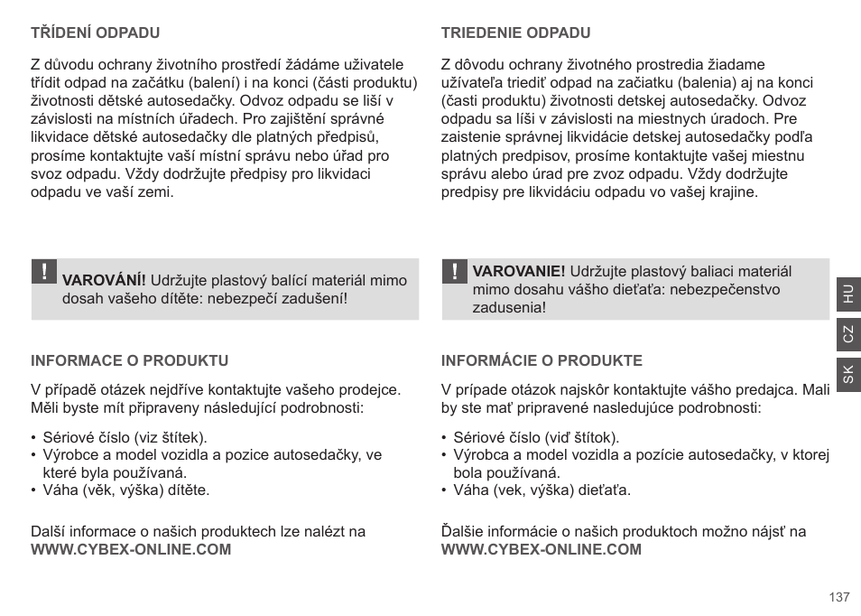 Cybex CLOUD Q User Manual | Page 137 / 190