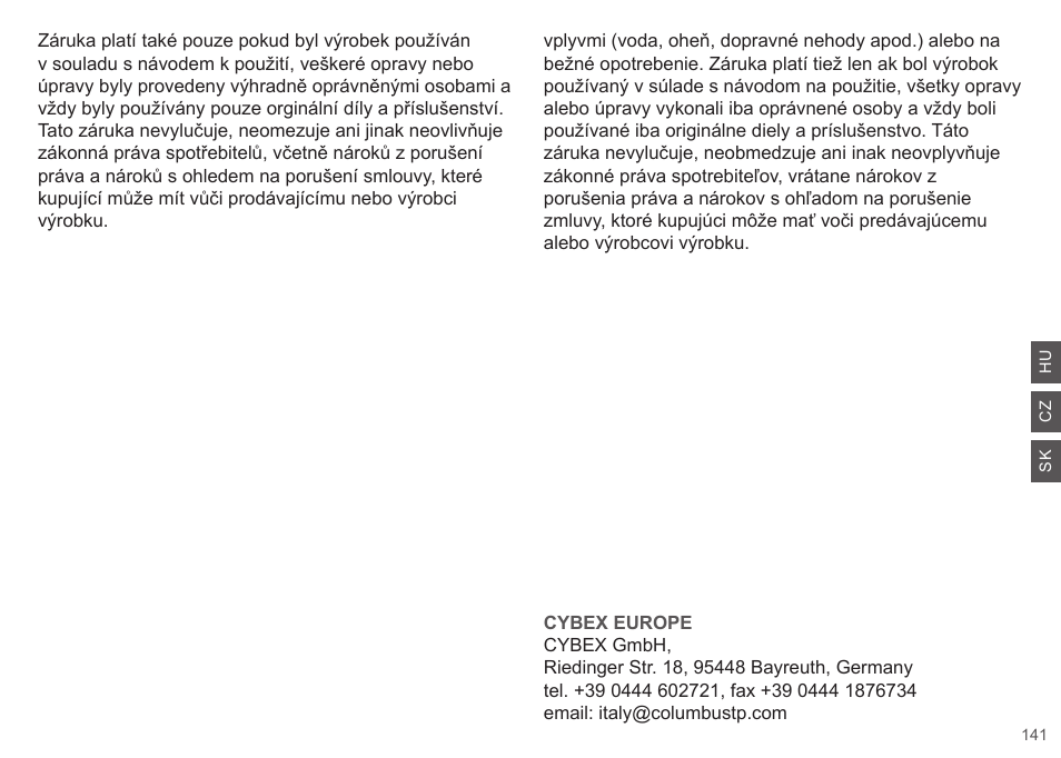 Cybex CLOUD Q User Manual | Page 141 / 190