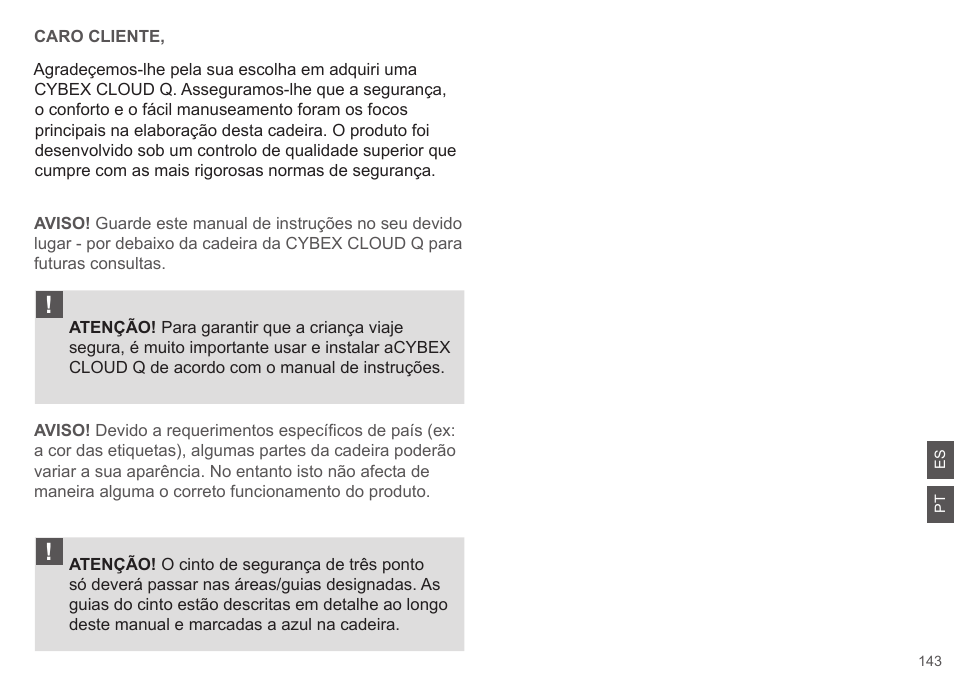 Cybex CLOUD Q User Manual | Page 143 / 190