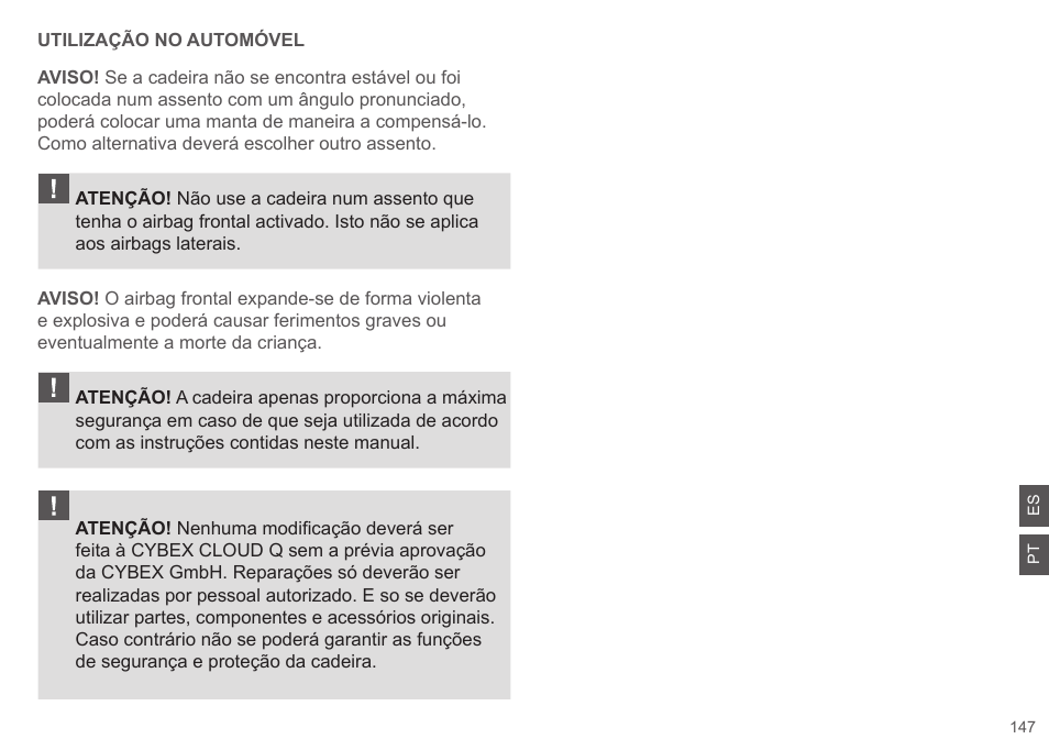 Cybex CLOUD Q User Manual | Page 147 / 190