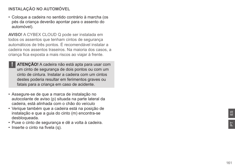 Cybex CLOUD Q User Manual | Page 161 / 190