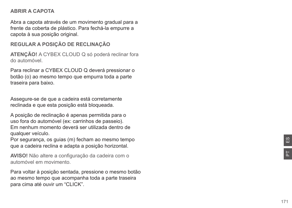 Cybex CLOUD Q User Manual | Page 171 / 190