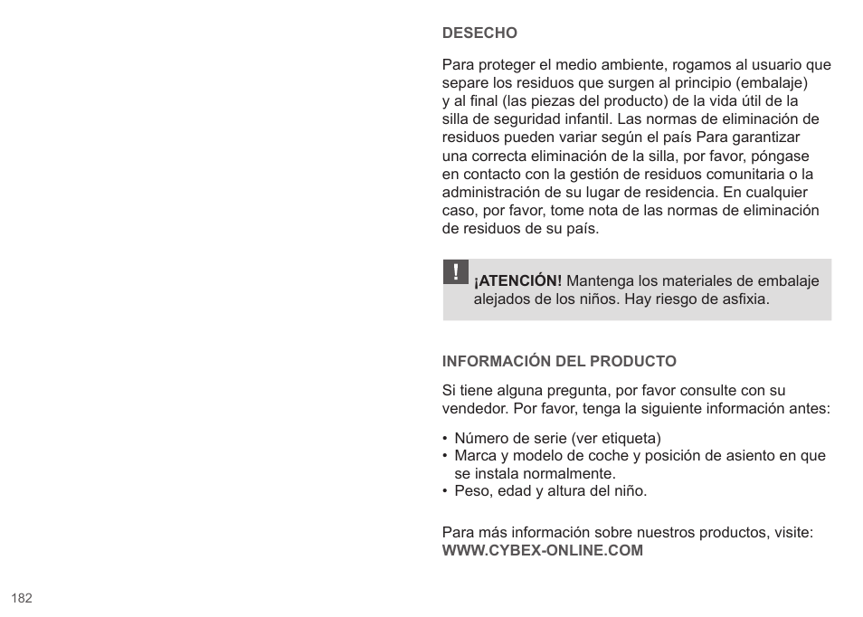 Cybex CLOUD Q User Manual | Page 182 / 190