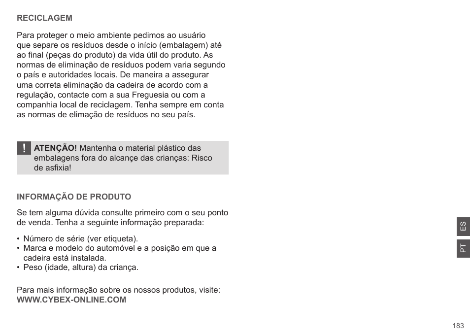 Cybex CLOUD Q User Manual | Page 183 / 190