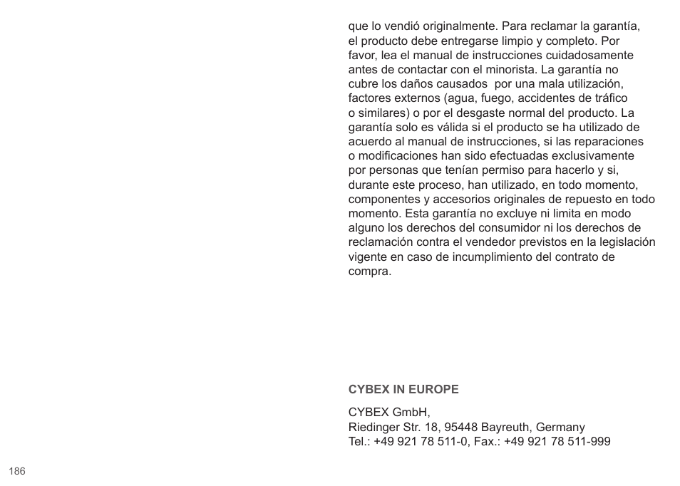 Cybex CLOUD Q User Manual | Page 186 / 190