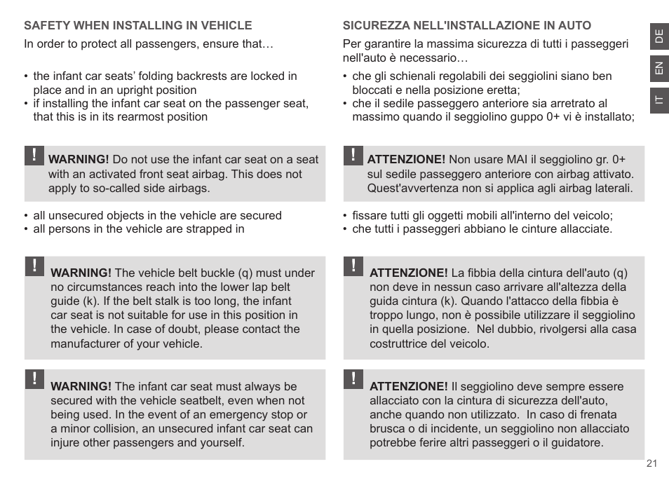 Cybex CLOUD Q User Manual | Page 21 / 190