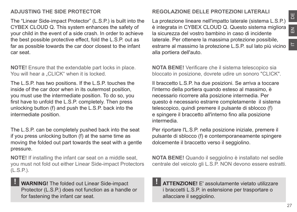 Cybex CLOUD Q User Manual | Page 27 / 190