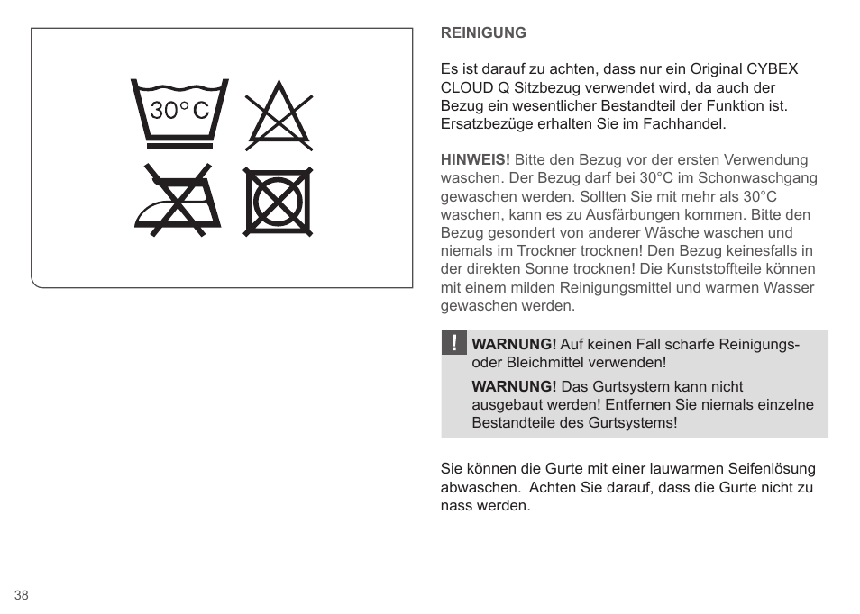Cybex CLOUD Q User Manual | Page 38 / 190