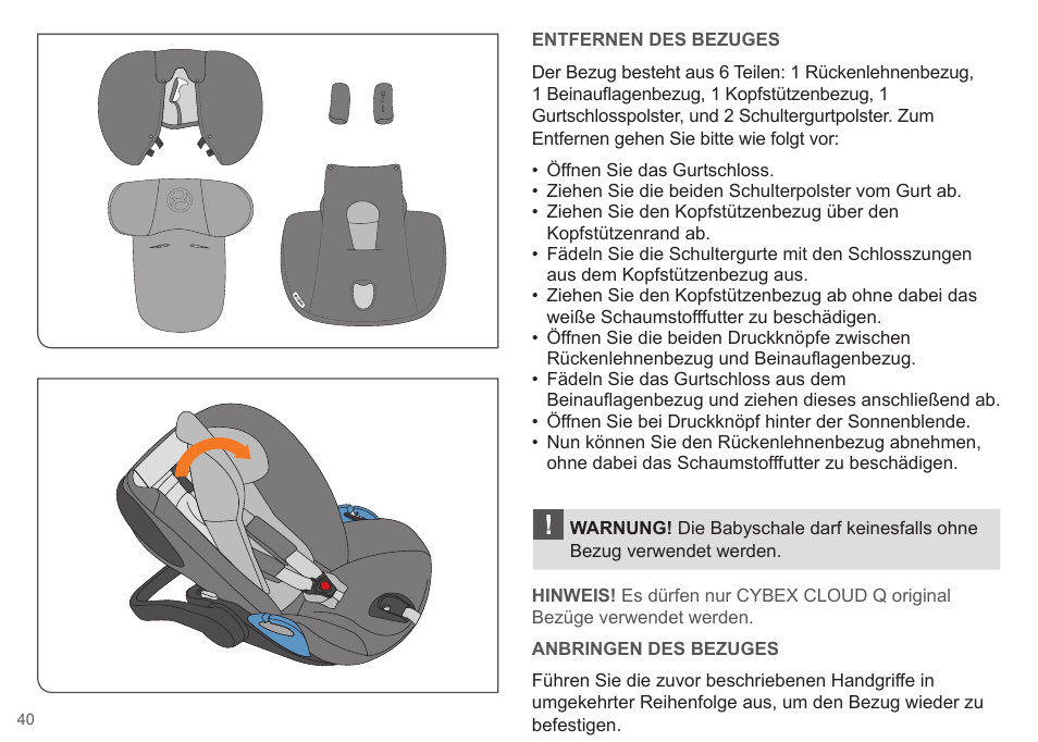 Cybex CLOUD Q User Manual | Page 40 / 190