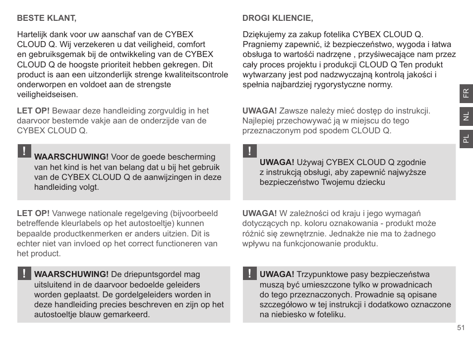 Cybex CLOUD Q User Manual | Page 51 / 190