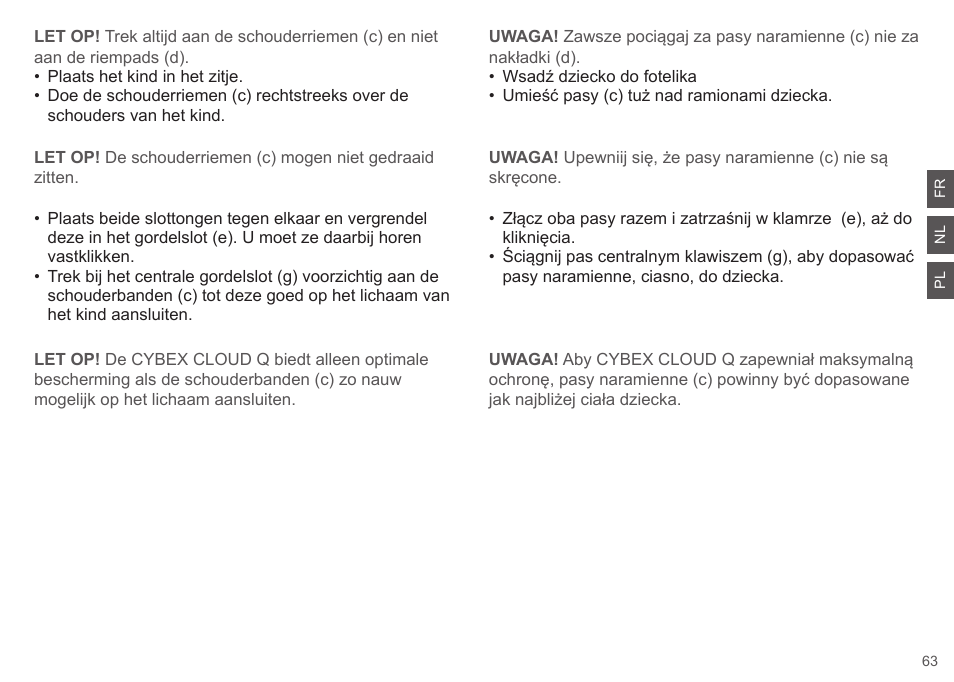 Cybex CLOUD Q User Manual | Page 63 / 190