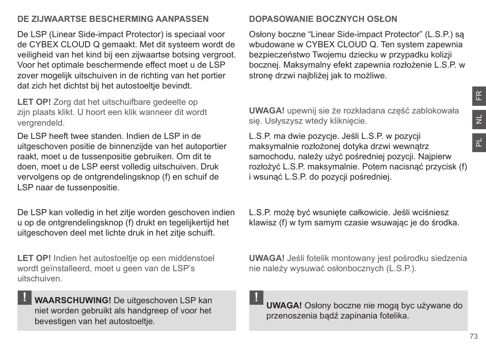 Cybex CLOUD Q User Manual | Page 73 / 190