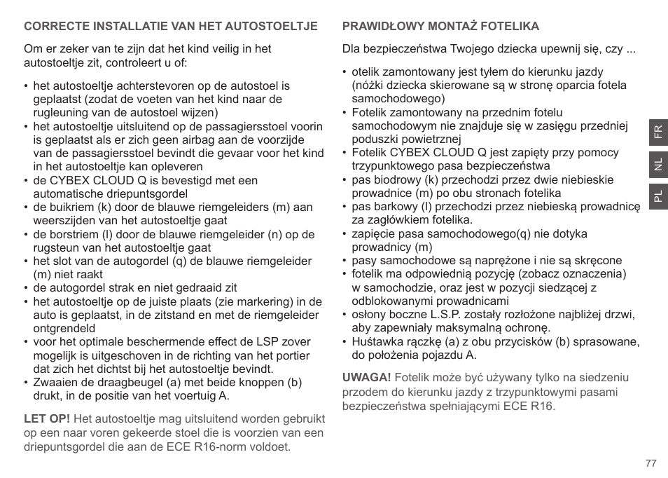 Cybex CLOUD Q User Manual | Page 77 / 190