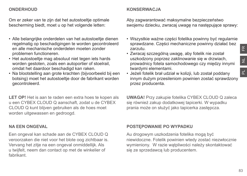 Cybex CLOUD Q User Manual | Page 83 / 190