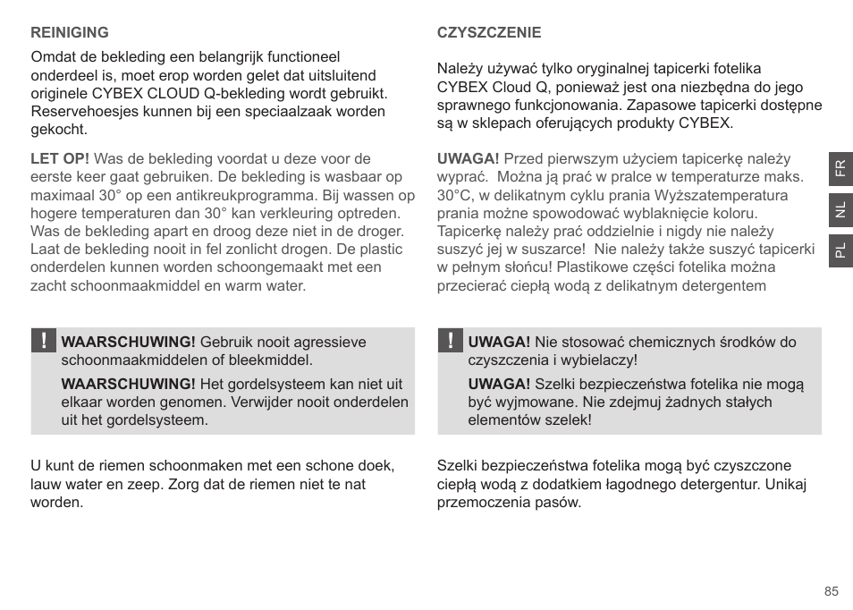 Cybex CLOUD Q User Manual | Page 85 / 190