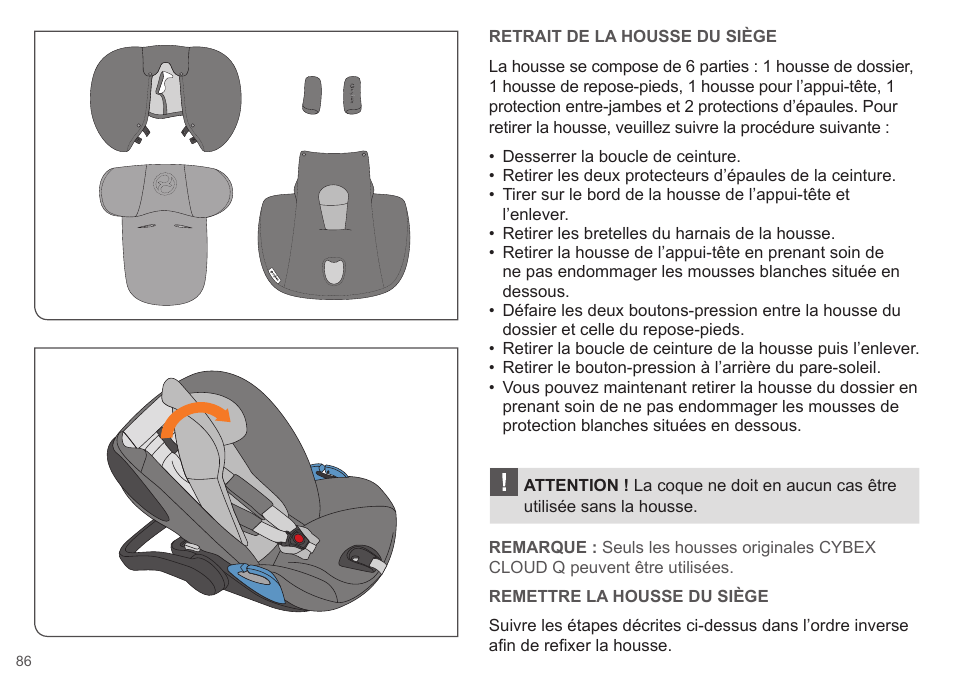 Cybex CLOUD Q User Manual | Page 86 / 190