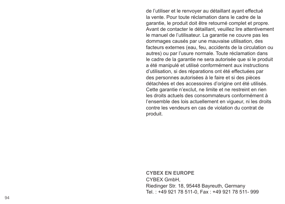 Cybex CLOUD Q User Manual | Page 94 / 190