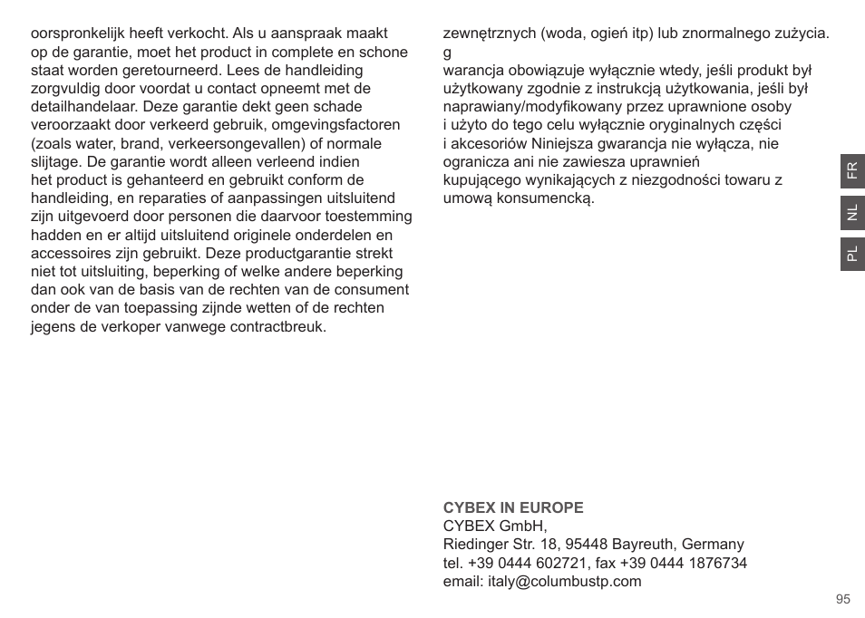 Cybex CLOUD Q User Manual | Page 95 / 190