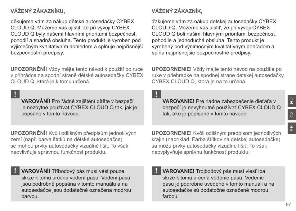 Cybex CLOUD Q User Manual | Page 97 / 190