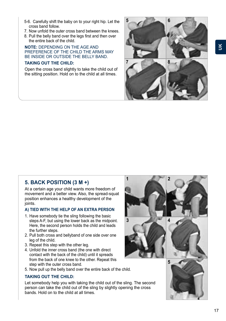 Back position (3 m +) | Cybex U.GO User Manual | Page 17 / 76